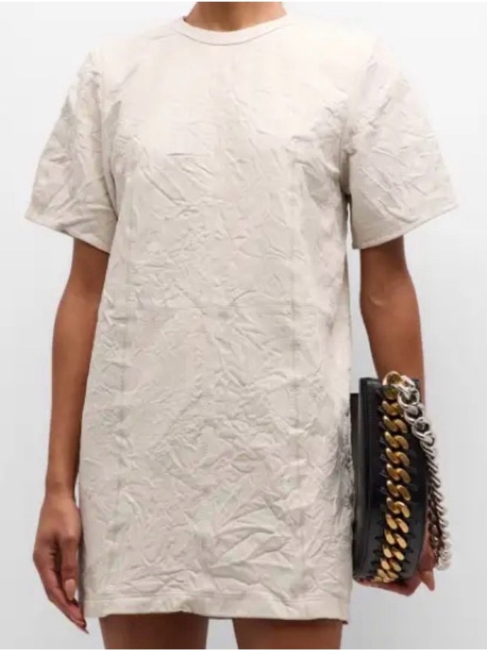 Zadig & Voltaire Riddy Cuir Froisse Leather Mini Dress NWT Sz Small Retail $798